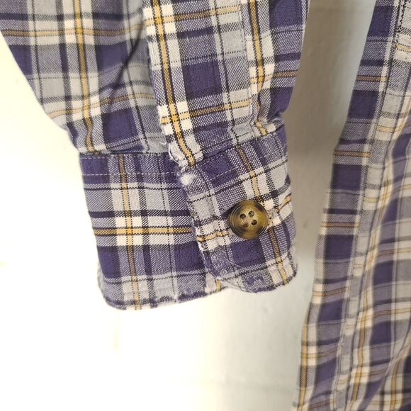 Vtg Abercrombie & Fitch Size Medium Shirt Flannel Button Down Plaid - Picture 6 of 13